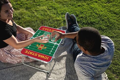 طاولة صغيرة محمولة للحفلات الموسيقية من PICNIC TIME NCAA، طاولة صغيرة قابلة للطي، طاولة نزهة صغيرة، (حبيبات خشب الفحم) in Saudi Arabia