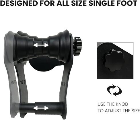 Solo Tib Bar, Professional Single Foot Tibialis Anterior Exercise Equipment Tibia Dorsi Calf Machine, Tibialis Trainer Calf Raise Machine, Shin Strengthener, Calves/Shin Splints and Knee/Ankle Pain Relief, Fit 1" and 2" Weight Plates in Kuwait