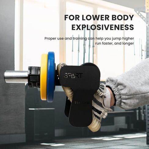 Solo Tib Bar, Professional Single Foot Tibialis Anterior Exercise Equipment Tibia Dorsi Calf Machine, Tibialis Trainer Calf Raise Machine, Shin Strengthener, Calves/Shin Splints and Knee/Ankle Pain Relief, Fit 1" and 2" Weight Plates in Kuwait