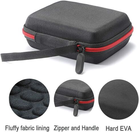 حقيبة سفر صلبة لجهاز كورج TM-50 / TM-60BK موالف المسرع ومشبك على الميكروفون، حقيبة تخزين واقية للحمل - أسود (بطانة سوداء) in Kuwait