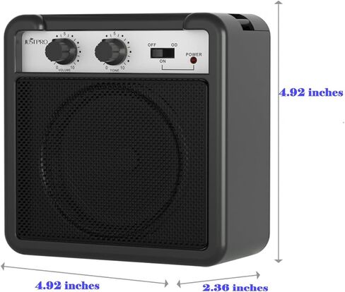 مضخم جيتار صغير، 3 وات، مضخم جيتار صغير محمول مع مستوى الصوت، محرك زائد وتحكم في النغمة للجيتار الكهربائي، ممارسة سطح المكتب، الأطفال المبتدئين in Kuwait