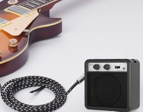 مضخم جيتار صغير، 3 وات، مضخم جيتار صغير محمول مع مستوى الصوت، محرك زائد وتحكم في النغمة للجيتار الكهربائي، ممارسة سطح المكتب، الأطفال المبتدئين in Kuwait