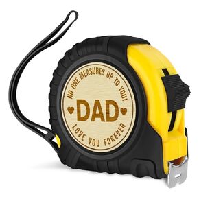 Grandpa Gifts Fathers Day Christmas Birthday Gifts for Grandpa Grandfather Tool Gifts Woodworker Gifts Carpenter Gifts for Grandpa No One Measures Up to You Engraved Tape Measure 25 FT