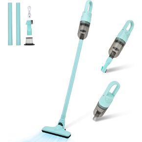 Cordless Vacuum Cleaner, 2-in-1 Lightweight Stick Vacuum w/100W Powerful Motor & Led Display, Portable Handheld Vacuum for Home Hard Floor Carpet Pet Hair, Pink