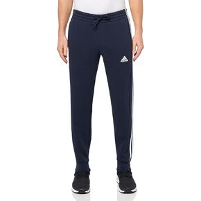 adidas Men's Tall Size Essentials 3-Stripes Fleece Tapered Cuff Pants