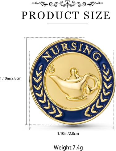 Medical Caduceus Enamel Brooch,Nursing Pin for Doctor Nurse Medicine Student Backpack Lapel Badge Jewelry in Kuwait