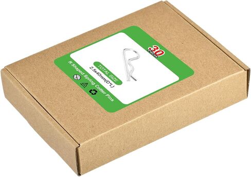 8 قطع من uxcell 4 مم × 85 مم من الفولاذ الكربوني المطلي بالزنك على شكل حرف R، دبابيس زنبركية على شكل حرف R، مشبك زنبركي للأجهزة المنزلية، المعدات الرياضية، إصلاح ميكانيكا السيارات (أبيض) in Saudi Arabia