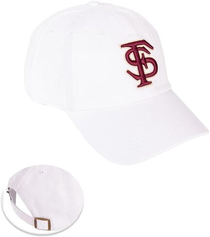 Desert Cactus Florida State University Baseball Hat Seminoles FSU Brimmed Embroirderd Hats Cap Adjustable Cloth Strap Adult (Style H1) Black in Saudi Arabia