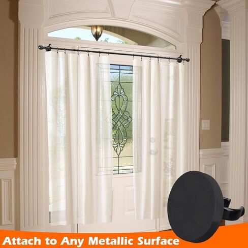 MUTUACTOR 4PCS السنانير المغناطيسية العالمية، المضادة للانزلاق المغناطيسي جبل السنانير الثقيلة لحامل مصباح يدوي، فتحة كبيرة مغناطيس دائم المشابك المرنة للمرآب تنظيم حديقة ورشة عمل أدوات التخزين in Saudi Arabia