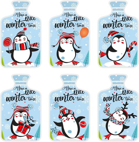 6 قطع من أجهزة تدفئة الجيب القابلة لإعادة الاستخدام من MOVINPE لتدفئة الأيدي الفورية للأطفال والكبار - عبوات حرارية مع تصميمات لطيفة، انقر فوق جل لتدفئة اليد لجسم اليد in Kuwait