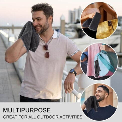 Sweat Absorbing Handkerchief for Men The Original Sport Microfiber Hankies for Gym,Hands, Face, Body in Saudi Arabia