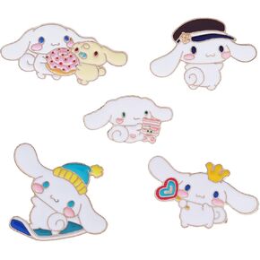 9pcs Cute Kitty Style Enamel Lapel Pins Kitty Cat Brooch Charms Jewelry Gift for Backpacks Cloth