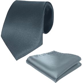 Boys Tie and Pocket Square Set, Kids Ties Elastic Strap Neckties for Wedding Graduation School Halloween Costume Accessories in Kuwait