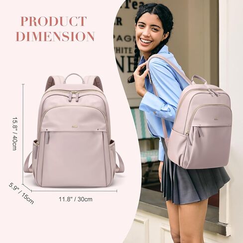 GOLF SUPAGS Stylish Laptop Backpack for Women Computer Bag Fits 14 Inch Notebook Travel College Work Backpacks Purse (Black) in Kuwait
