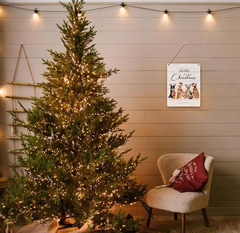 Pink Christmas Decor, Christmas Wall Decor Signs, Pink Santa Claus Christmas Home Decor Wood Signs, Christmas Decorations for Home 8x10 Inch in Saudi Arabia