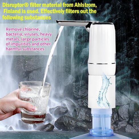 CoolWAY Gallon Water Bottle Electric Water Pump, Portable Electric Water Dispenser Works with Outdoor Filters (K012 Water Pump) in Saudi Arabia