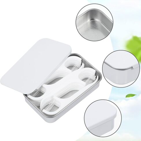 2Pack Dental Floss Portable Case, Dental Floss Dispenser, Refillable Glide Floss Storage Container Storage, Portable Travel Floss Box for Travel, Dates,Dinners and Hotels (Pink) in Saudi Arabia