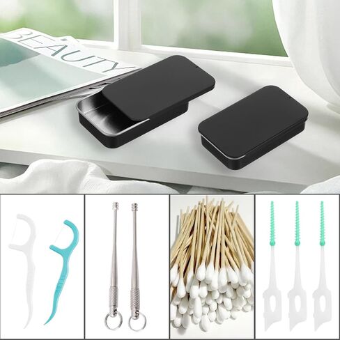 2Pack Dental Floss Portable Case, Dental Floss Dispenser, Refillable Glide Floss Storage Container Storage, Portable Travel Floss Box for Travel, Dates,Dinners and Hotels (Pink) in Saudi Arabia