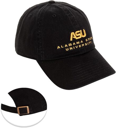 Desert Cactus Alabama State University Baseball Hat Hornets ASU Brimmed Embroirderd Hats Cap Adjustable Cloth Strap Adult (Style C) White in Saudi Arabia