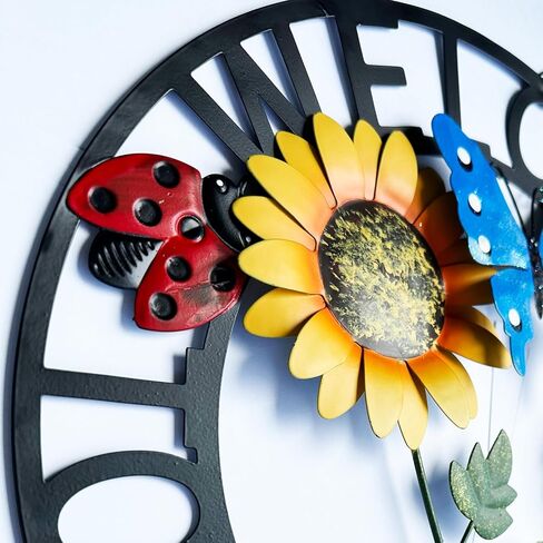 Welcome Owl Metal Door Wreath with Welcome to Our Home Sign, Decorative Outdoor Sign for Home, Garden, Porch or Front Door Wall Decorations in Saudi Arabia