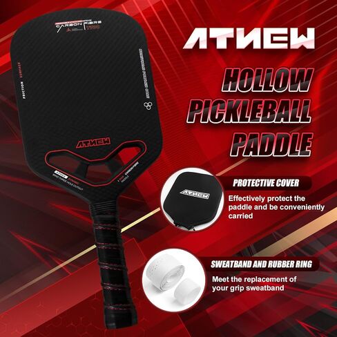 Edgeless Pickleball Paddle,T700 Carbon Fiber Pickleball Paddle 3K Surface with Blingbling Dragon Pattern, Ideal Choice for Pickleball Enthusiasts in Saudi Arabia