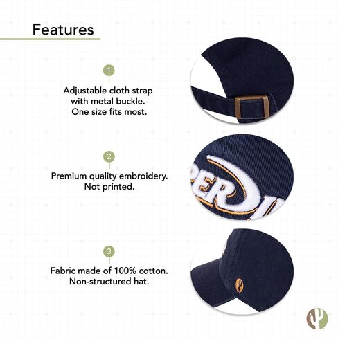 Desert Cactus Pepperdine University Baseball Hat Waves Brimmed Embroirderd Hats Cap Adjustable Cloth Strap Adult (Style C) Orange in Saudi Arabia