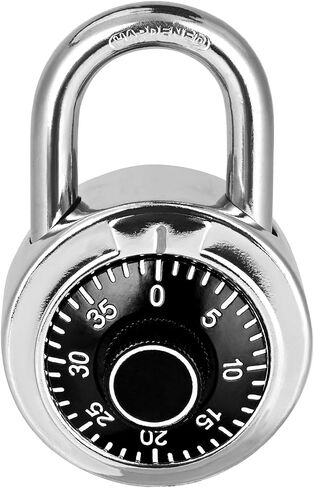 Combination Padlock 24 Pack，Fixed Dial Combination Padlock with Different Combinations，2 in. Wide.Black Turntable，Lock for Gym & Locker,School,Toolbox，and More in Saudi Arabia