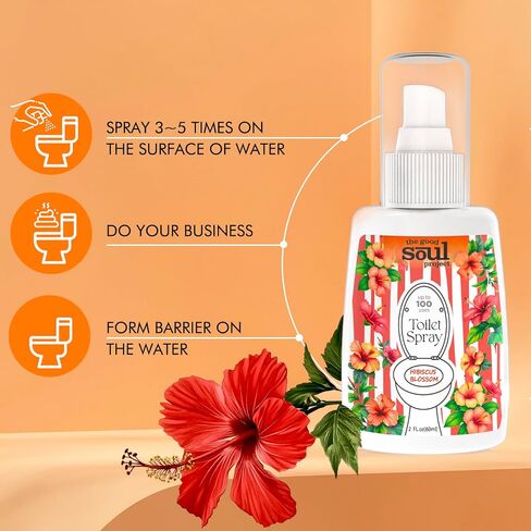 Toilet Spray for Poop, Fresh Citrus, Bathroom Spray Odor Eliminator, 2Fl Oz 2 Pack in Saudi Arabia