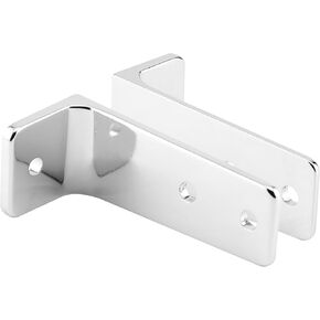 Prime-Line 656-6437 Two Piece Wall Brackets, 2-1/2 In., Zinc Alloy, Chrome Plated Finish (2 Pack)