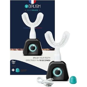Y-Brush NylonBlack Sonic Electric Toothbrush and Storage Stand