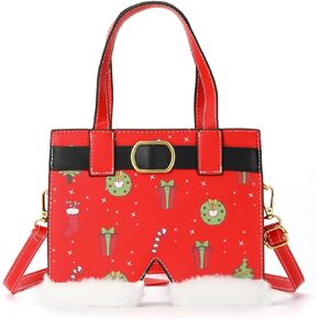 party greeting Santa Crossbody Purse for Women Christmas Santa Pants Shaped Ladies Xmas Shoulder Bag for Merry Christmas Gift