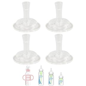 Sippy Straw Nipple for Dr. Brown's Narrow Bottle & Sippy Spout Bottle, Soft 100% Silicone Baby Bottle Straw Nipple, 8m+, 6 Count