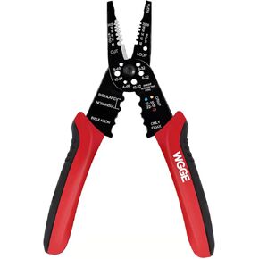 WGGE WG-015 Professional 8-inch Wire Stripper/wire crimping tool, Wire Cutter, Wire Crimper, Cable Stripper, Wiring Tools and Multi-Function Hand Tool.