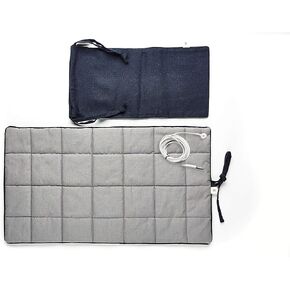 Grounding Kit Pad Pouch (Navy)-Sanitary Stainless Steel Fabric, 25x13inch, grounding mat