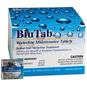 BluTab Blu Tab Dental Waterline Maintenance Treatment 50 Tablets 750 ml Bottle