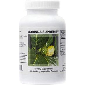 Supreme Nutrition Morinda Supreme, 130 Whole Noni Fruit Vegetarian Capsules | 2 Pack