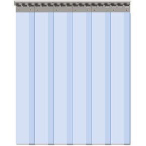 VIZ-PRO 6PCS Strip Door Curtain, 84" Height X 36" Width, 0.08 Inch Thickness Standard Clear PVC Curtain Strip with 56% Overlap for 3' X 7' Doors