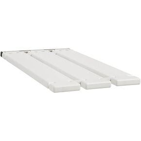 Malibu 29" x 15" Removable Tri-Fold Tub Seat, White Molded 4" Slats