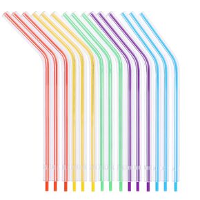 JMU 250pcs Air Water Syringe Tips Dental, Disposable Spray Nozzles for Oral Cleaning, Rainbow