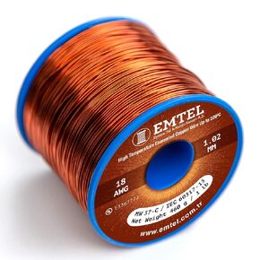 22 AWG - 1 lb (505 feet) 99.9% Pure Copper Wire, Enameled Magnetic Wire for Motor, Transformer, Magnetic Coil, & Electroculture Gardening, Winding Magnet Wire - 220°C (428°F) Thermal Class
