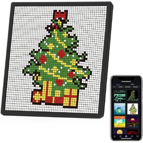 64x64 Programmable Pixel Art Display, Digital Frame with APP Control, Creative Animations,Fun Text and Digital Clock, Gaming Accessories