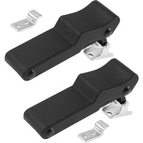 Front Storage Rack Rubber Latch, Flexible Rubber Draw Latch with Stainless Steel Concealed Keeper for Polaris Sportsman 450 570 850 Touring ETX 7081927 7082654 (Black - 2 Pcs)