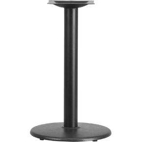 Flash Furniture Beverly 18" Round Restaurant Table Base with 3" Diameter Table Height Column, Commercial Cast Iron Restaurant Round Table Base, Black