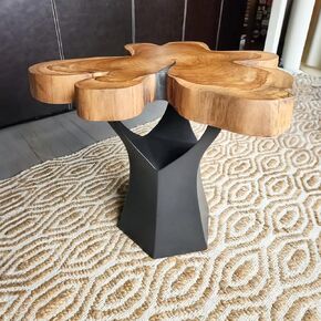 Flowyline - Coffee Table Base 106S Namu 16H Modern Furniture for Round Table Top