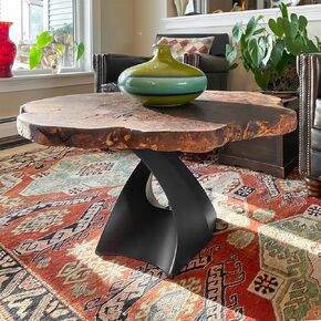 Flowyline - Coffee Table Base 121 Tulipe 16H Metal Furniture for Round Table Top