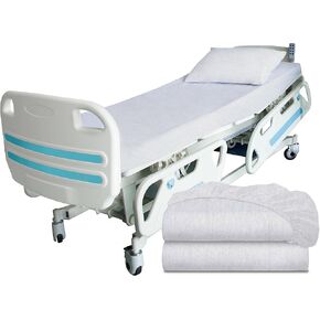 3 Piece Hospital Bed Sheet Set, Soft Jersey Knitted T-Shirt Quality, 1 Flat, 1 Fitted, 1 Pillowcase in Kuwait
