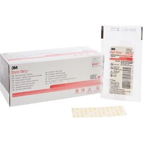 3M R1541 1/4'' x 3'' Steri-Strip Reinforced Skin Closure (50 Per Box)