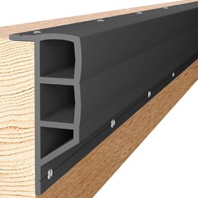 Nalwort Dock Bumpers 16 Feet, Dock Fender for Straight Edge and Side, Full Protection, Boat Dock Bumpers for Edging, Includes Mounting Screws, Black