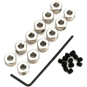 Du-Bro 597 1/8" Plated Brass Dura-Collar Bulk (12-Pack)