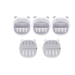 Dental Disinfection Box,Dental Endo Files Storage Box with Measuring Scale, Endodontic Rotatry File Sterilization Container White Pack of 5